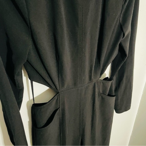 NWT A.L.C. Gabriela Cutout Jumpsuit Long Sleeve Black - Picture 8 of 8
